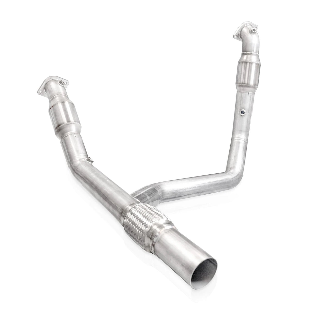 Stainless Works - 2021+ Ford Bronco Downpipe - FBRDPCATG