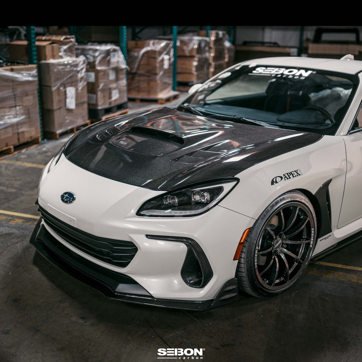 Seibon 22-23 Subaru BRZ Carbon Fiber Front Bumper Duct - FBT22SBBRZ