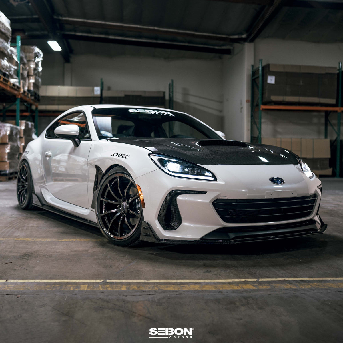Seibon 22-23 Subaru BRZ Carbon Fiber Front Bumper Duct - FBT22SBBRZ