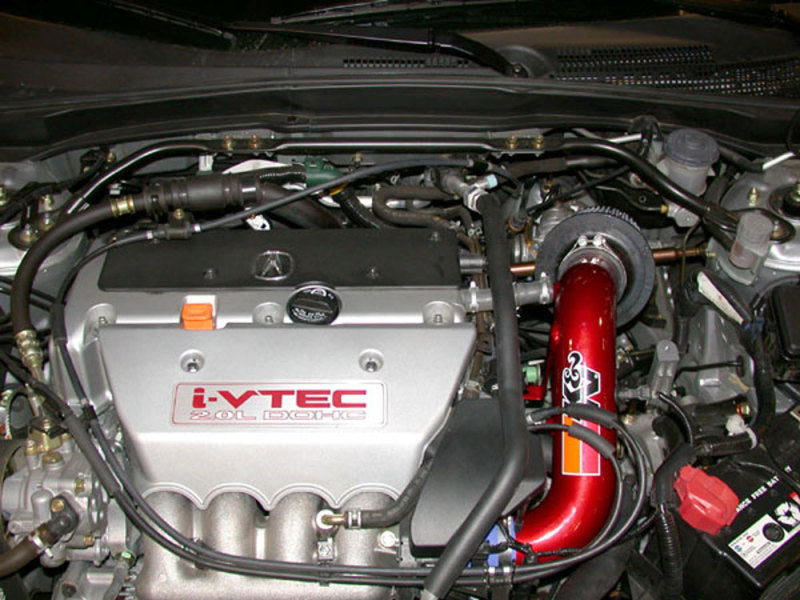 K&amp;N 02 Honda Civic Si Red Typhoon Short Ram Intake - 69-1009TR