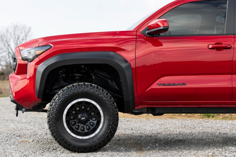 Rough Country - Fender Flares - 089 Wind Chill Pearl - Toyota Tacoma 2WD/4WD (2024-2025) - O-T12421-089