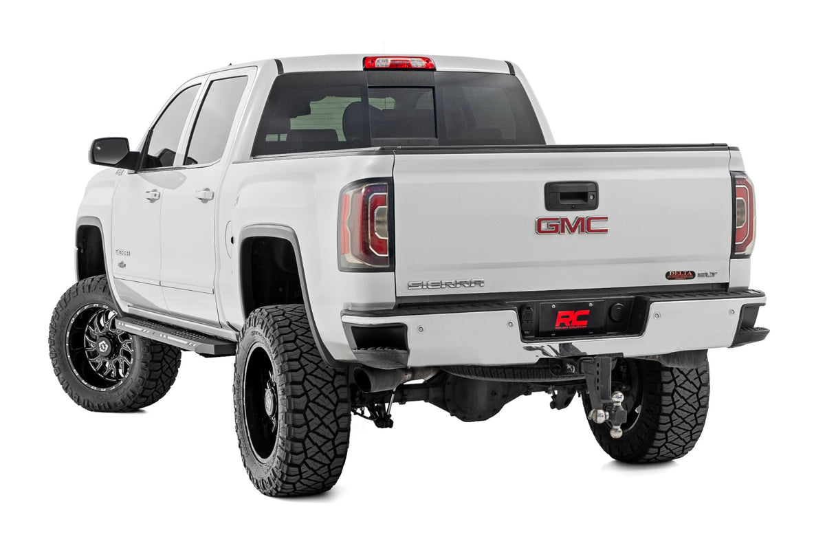 Rough Country - AC2 Running Boards - Amber/White - Crew Cab - Chevy/GMC 1500 (2007-2018) - 57003 by Rough Country - close-up