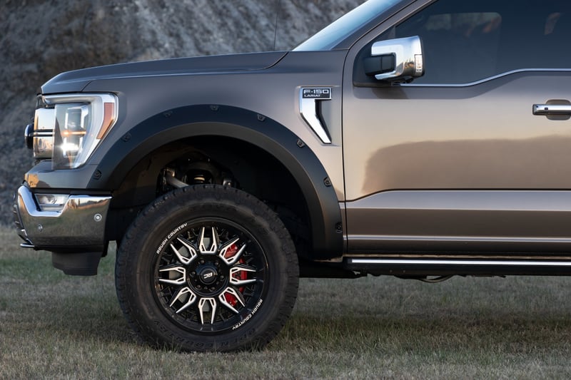 Rough Country - Pocket Fender Flares - UM Agate Black - Ford F-150 2WD/4WD (2021-2025) - F-F20911B-UM