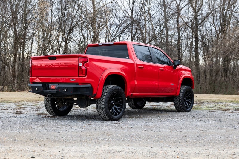 Rough Country - Fender Flares - Sport - GBA Black - Chevy Silverado 1500 2WD/4WD (2019-2026 & Refresh) - S-C12210-GBA