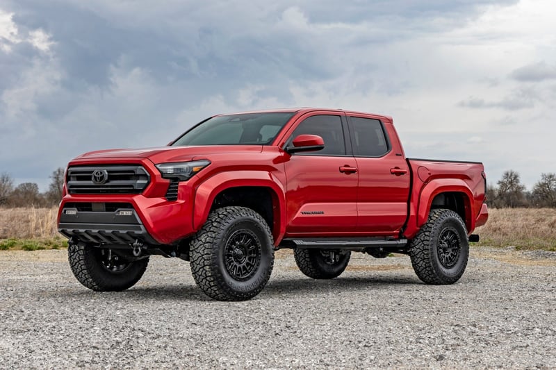 Rough Country - HD2 Aluminum Running Boards - Double Cab - Toyota Tacoma 2WD/4WD (2024-2025) - SRB202485 for 2024 Toyota Taco