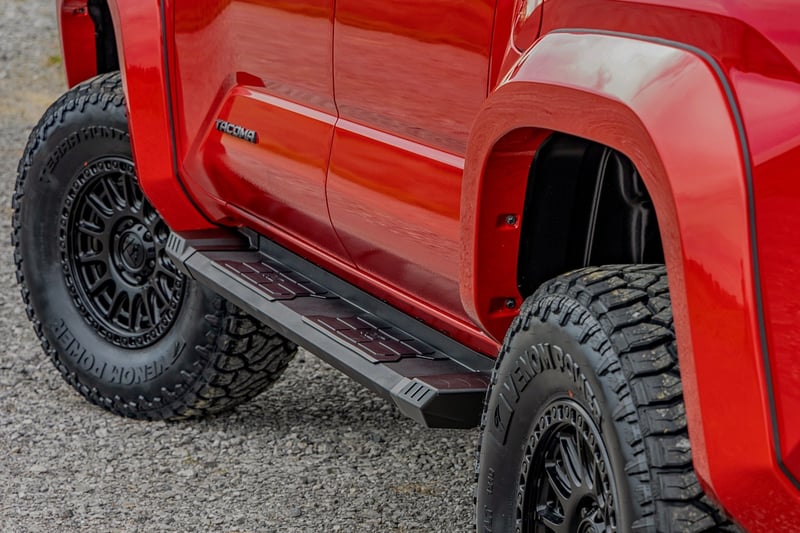 Rough Country - HD2 Aluminum Running Boards - Double Cab - Toyota Tacoma 2WD/4WD (2024-2025) - SRB202485 for 2024 Toyota Taco