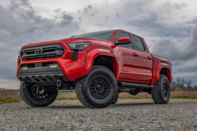 Rough Country - HD2 Aluminum Running Boards - Double Cab - Toyota Tacoma 2WD/4WD (2024-2025) - SRB202485 for 2024 Toyota Taco