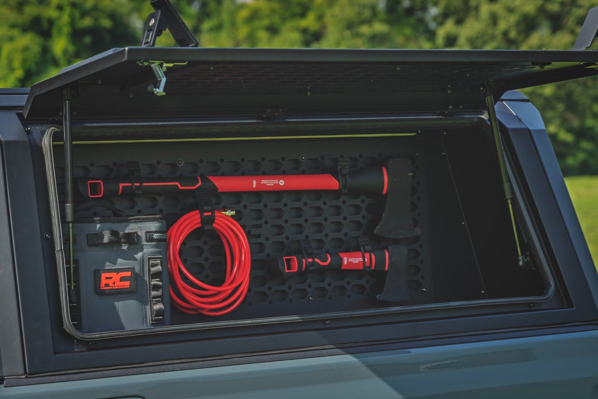 Rough Country - Bed Cap Molle Panel Side Storage Bin - Drivers Side - Jeep Gladiator JT (20-25) - 734054 by Rough Country - i