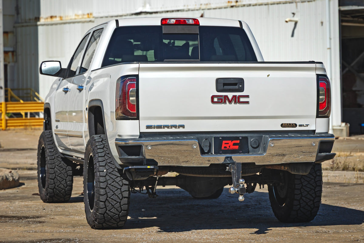 Rough Country - Retractable Bed Step - Manual Pull - Chevy/GMC 1500 (14-18 & Classic) - PW050052 for 2014-2018 Chevrolet Silv
