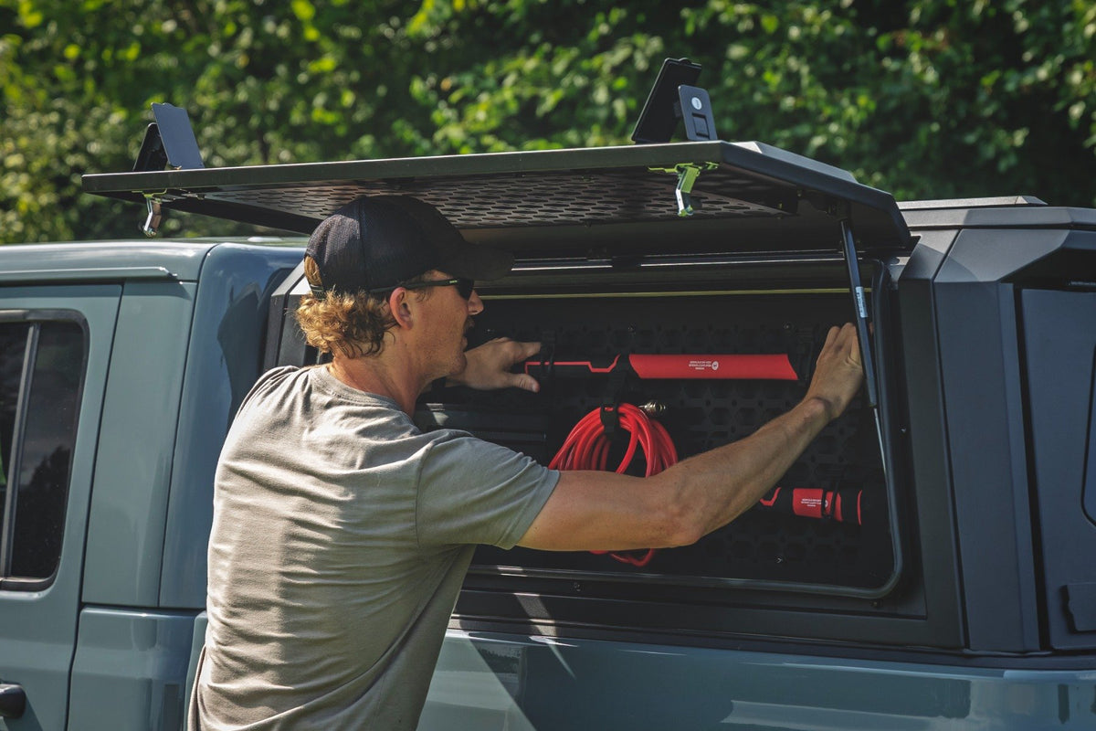 Rough Country - Bed Cap Molle Panel Side Storage Bin - Drivers Side - Jeep Gladiator JT (20-25) - 734054 by Rough Country - a