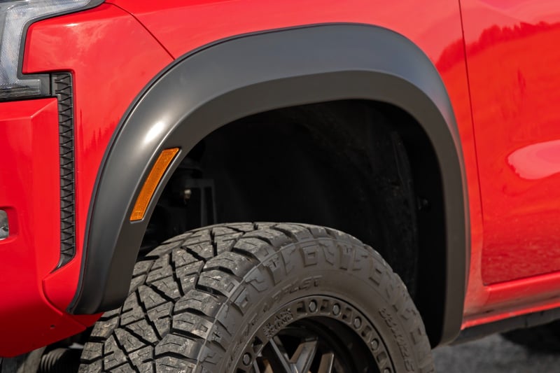 Rough Country - Fender Flares - Sport - QAK Glacier White - Nissan Frontier 2WD/4WD (2022-2026) - S-N12200-QAK