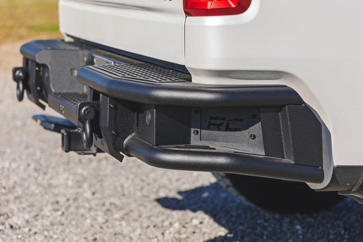 Rough Country - Rear Bumper - Tubular - Chevy Silverado 1500 2WD/4WD (2019-2025) - 51219 for 2019-2025 Chevrolet Silverado 15