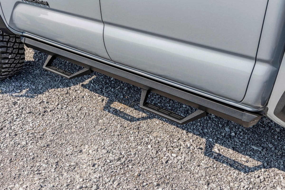 Rough Country - SRL2 Adj Aluminum Step - Double Cab - Toyota Tacoma 2WD/4WD (2005-2023) - 71096 for 2005-2023 Toyota Tacoma -