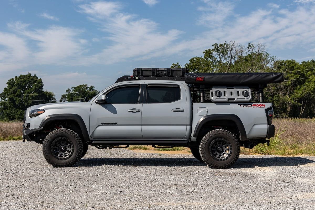 Rough Country - SRL2 Adj Aluminum Step - Double Cab - Toyota Tacoma 2WD/4WD (2005-2023) - 71096 for 2005-2023 Toyota Tacoma -