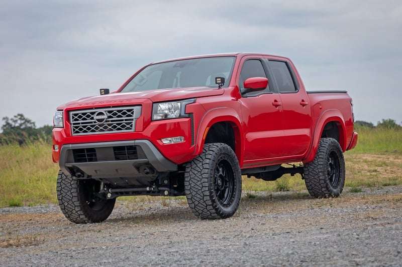 Rough Country - Fender Flares - Sport - QAK Glacier White - Nissan Frontier 2WD/4WD (2022-2026) - S-N12200-QAK