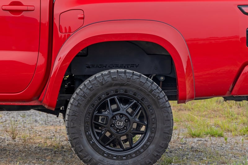 Rough Country - Fender Flares - Sport - QAK Glacier White - Nissan Frontier 2WD/4WD (2022-2026) - S-N12200-QAK