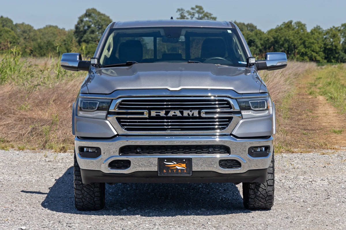 Rough Country - LED Light Kit - Ditch Mount - 2" Black Pair - White DRL - Ram 1500 (19-25) - 82292 by Rough Country - install