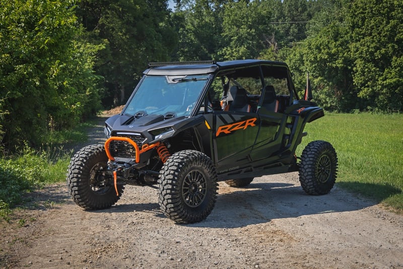 Rough Country - LED Light Kit - Front Mount - 40" Black-Series Single Row - Polaris RZR XP 4 1000 (2024) - 93180 for 2024 Pol