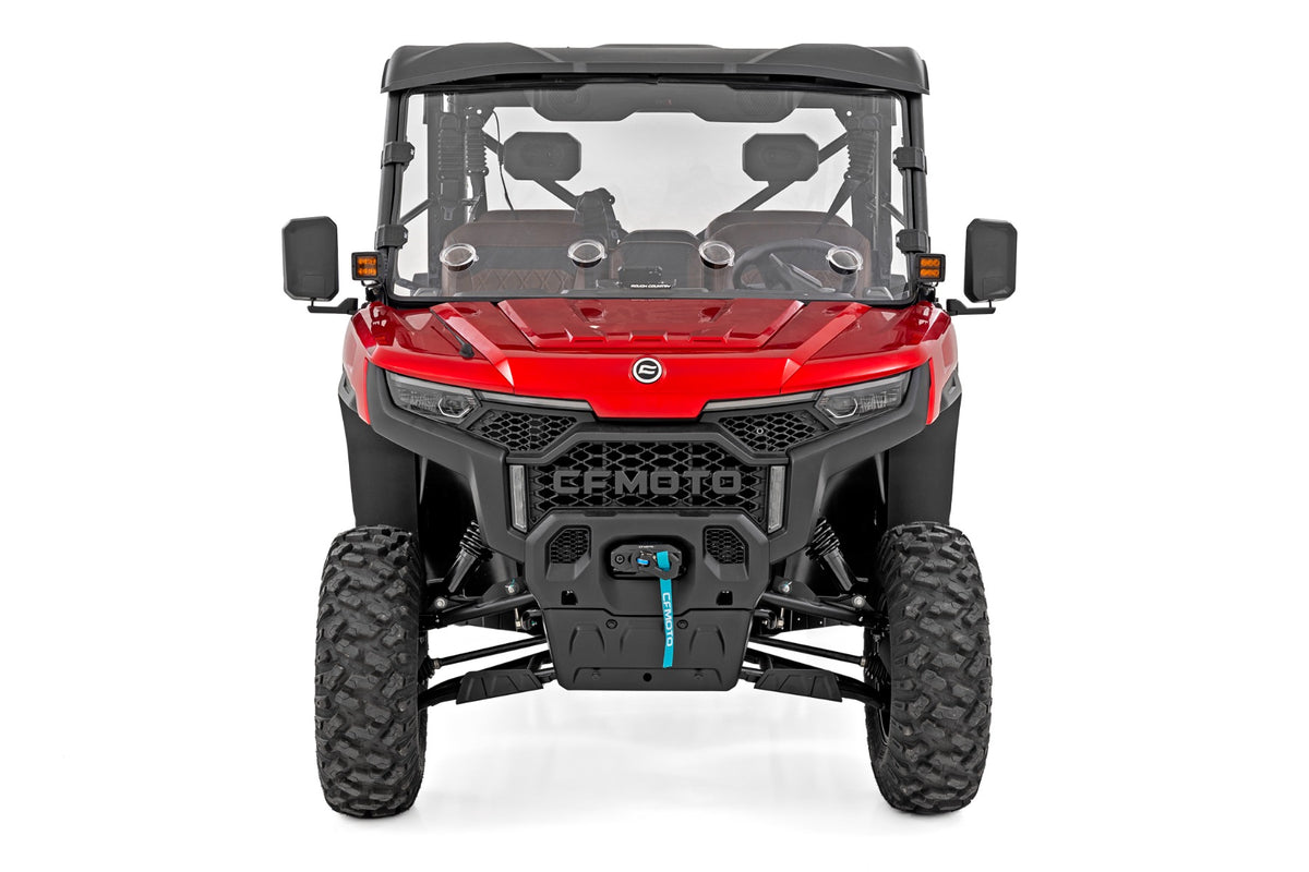 Rough Country - Vented Full Windshield - Scratch Resistant - CFMOTO UFORCE 1000 U10 PRO - 98252580 for 2025 CFMOTO Uforce U10