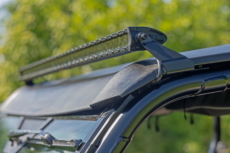 Rough Country - LED Light Kit - Front Mount - 40" Black-Series Single Row - Polaris RZR XP 4 1000 (2024) - 93180 for 2024 Pol