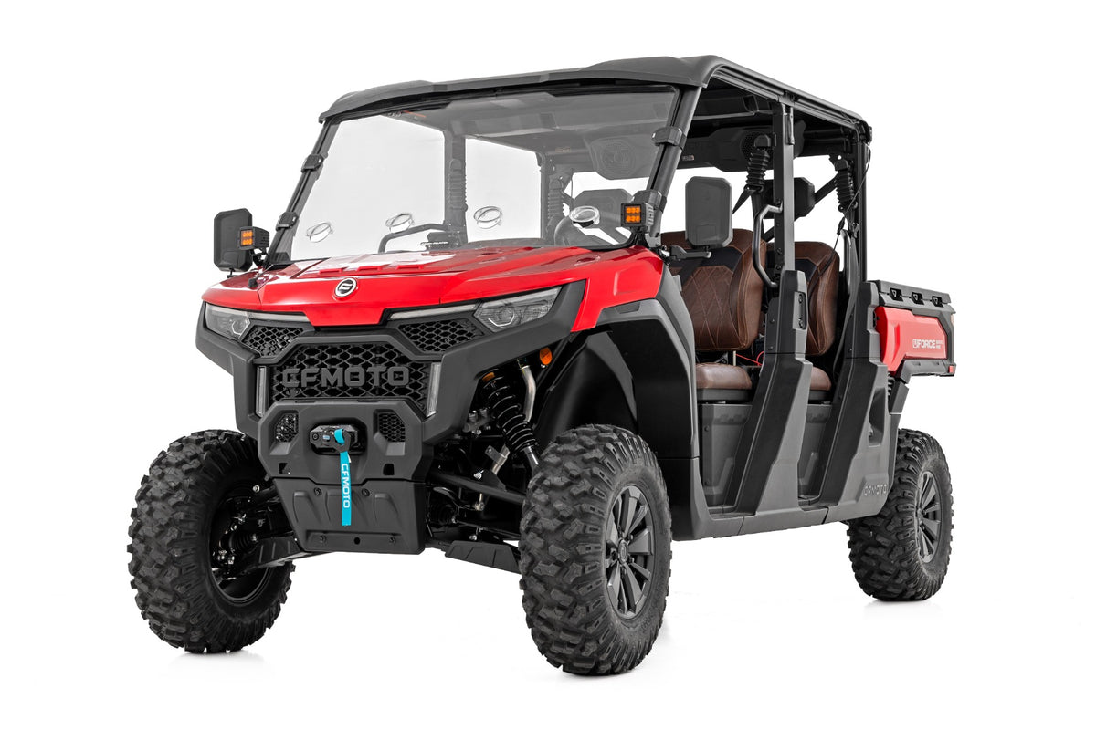 Rough Country - Vented Full Windshield - Scratch Resistant - CFMOTO UFORCE 1000 U10 PRO - 98252580 for 2025 CFMOTO Uforce U10