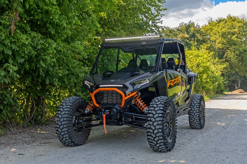 Rough Country - LED Light Kit - Front Mount - 40" Black-Series Single Row - Polaris RZR XP 4 1000 (2024) - 93180 for 2024 Pol