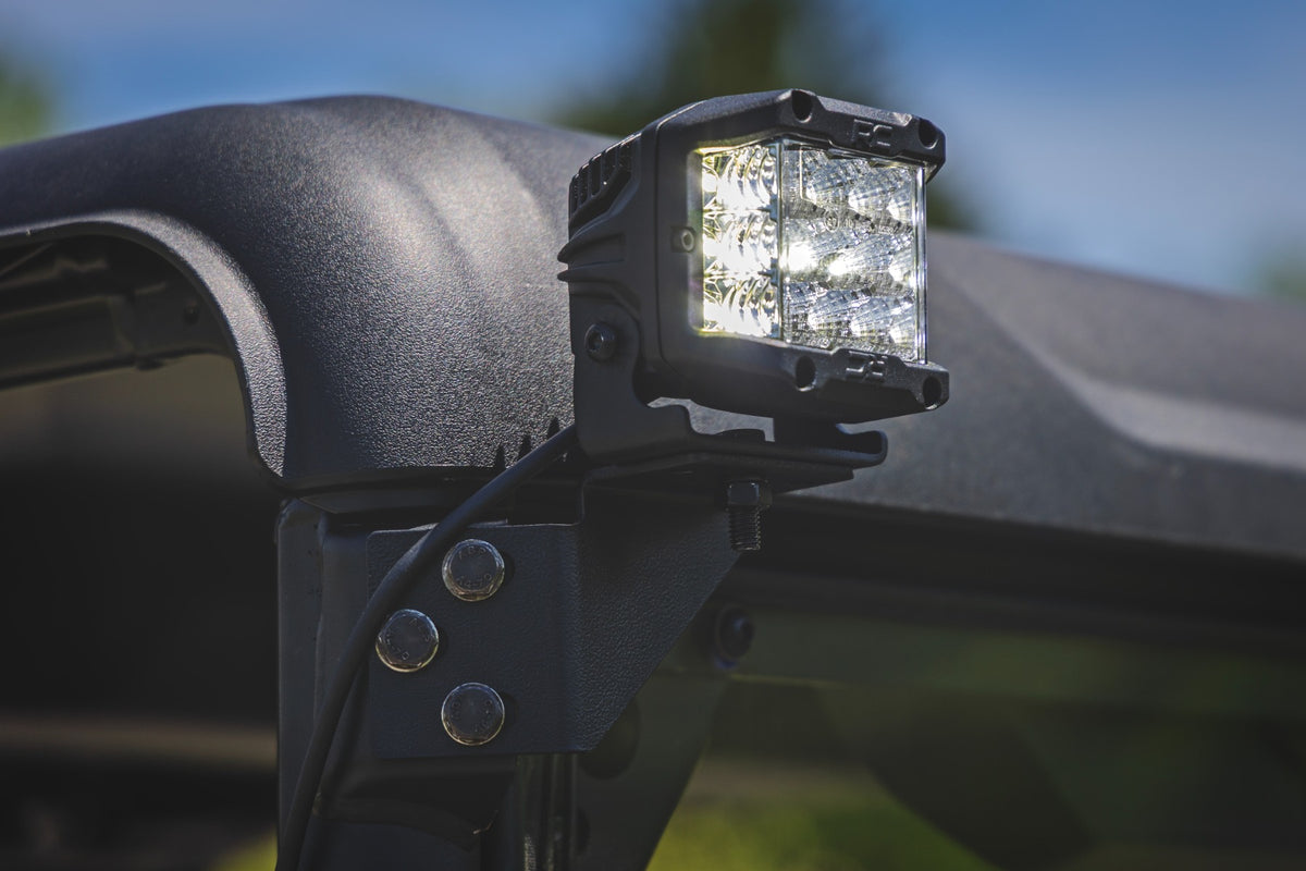 Rough Country - LED Light Kit - Rear Mount - 3" Chrome Pair - Wide Angle - CFMOTO UFORCE U10 1000 PRO - 96127 by Rough Countr
