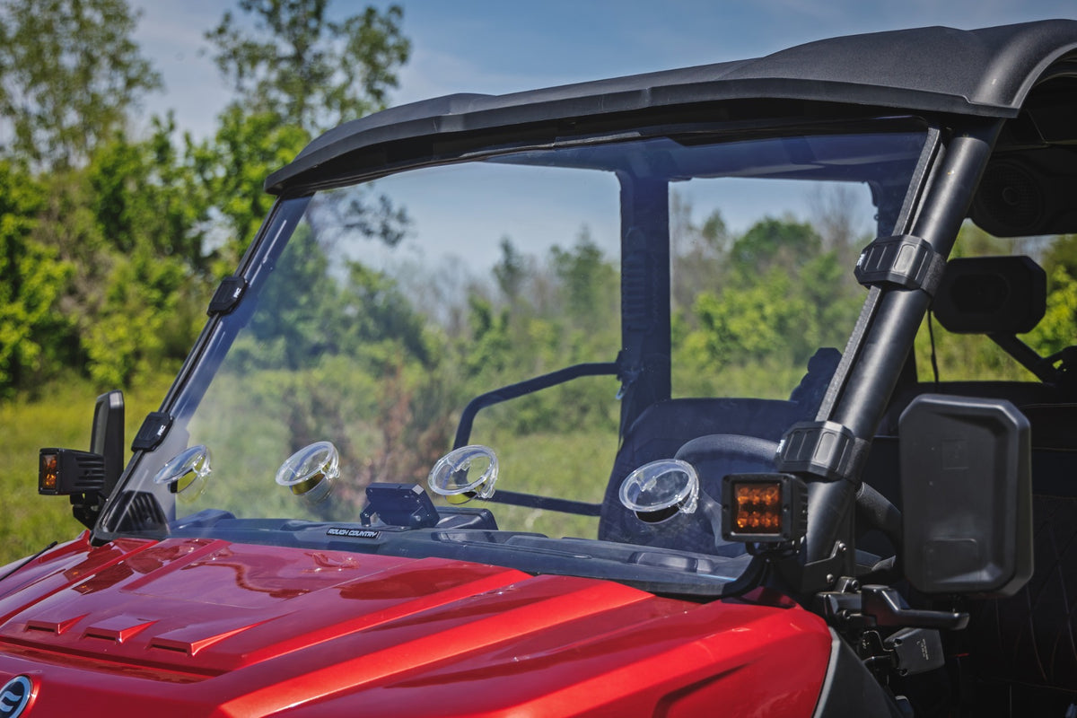 Rough Country - Vented Full Windshield - Scratch Resistant - CFMOTO UFORCE 1000 U10 PRO - 98252580 for 2025 CFMOTO Uforce U10