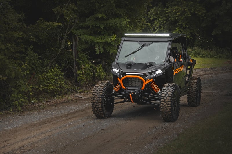 Rough Country - LED Light Kit - Front Mount - 40" Black-Series Single Row - Polaris RZR XP 4 1000 (2024) - 93180 for 2024 Pol
