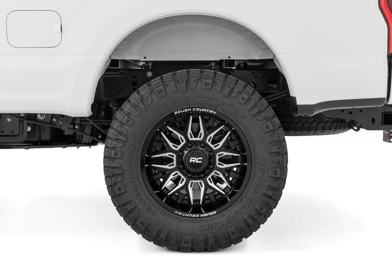 Rough Country 86 Series Wheel/One-Piece/Gloss Black/20x10/6x5.5/-18mm - 86201812 for 1992-2023 GMC Yukon - rear view