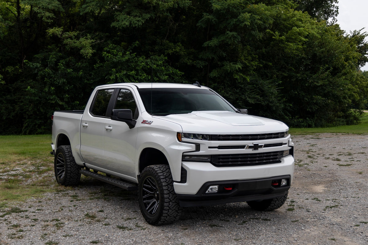 Rough Country - Hood Scoop - GXP Lakeshore Blue - Chevy Silverado 1500 2WD/4WD (2019-2025 & Classic) - HS10010-GXP for 2019-2
