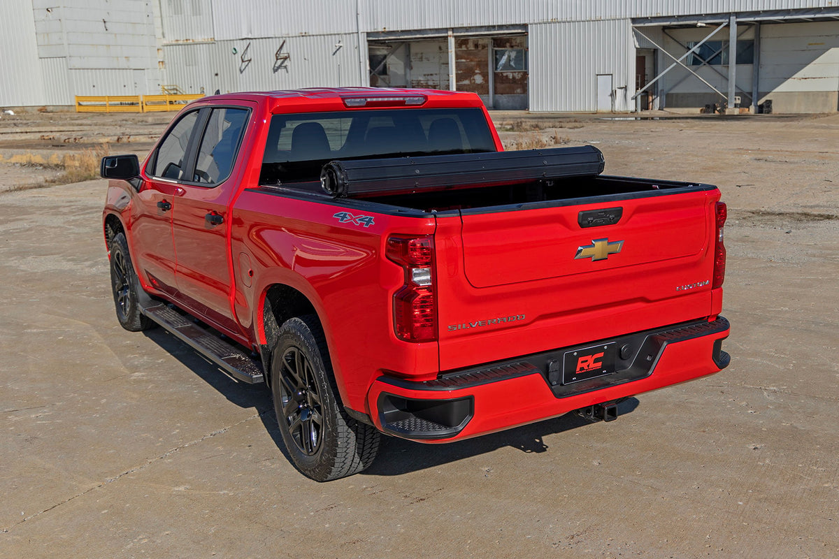Rough Country - Hard Roll Up Bed Cover - 6'7" Bed - GM 1500 2WD/4WD (19-25) - 50210650 for 2019-2025 Chevrolet Silverado 1500