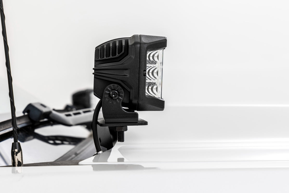 LED Ditch Light Kit | 2in Black Pair | Spot | Chevy/GMC 1500 (14-18 &amp; Classic)