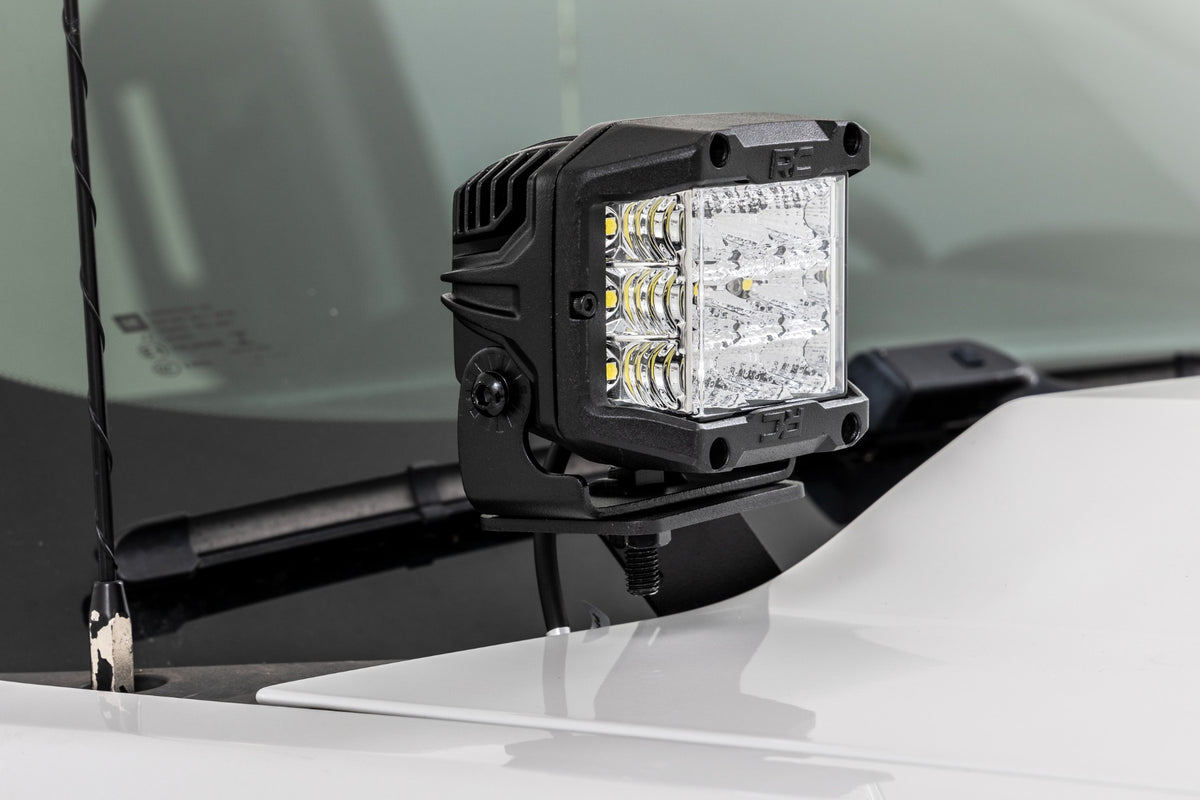 LED Ditch Light Kit | 2in Black Pair | Spot | Chevy/GMC 1500 (14-18 &amp; Classic)