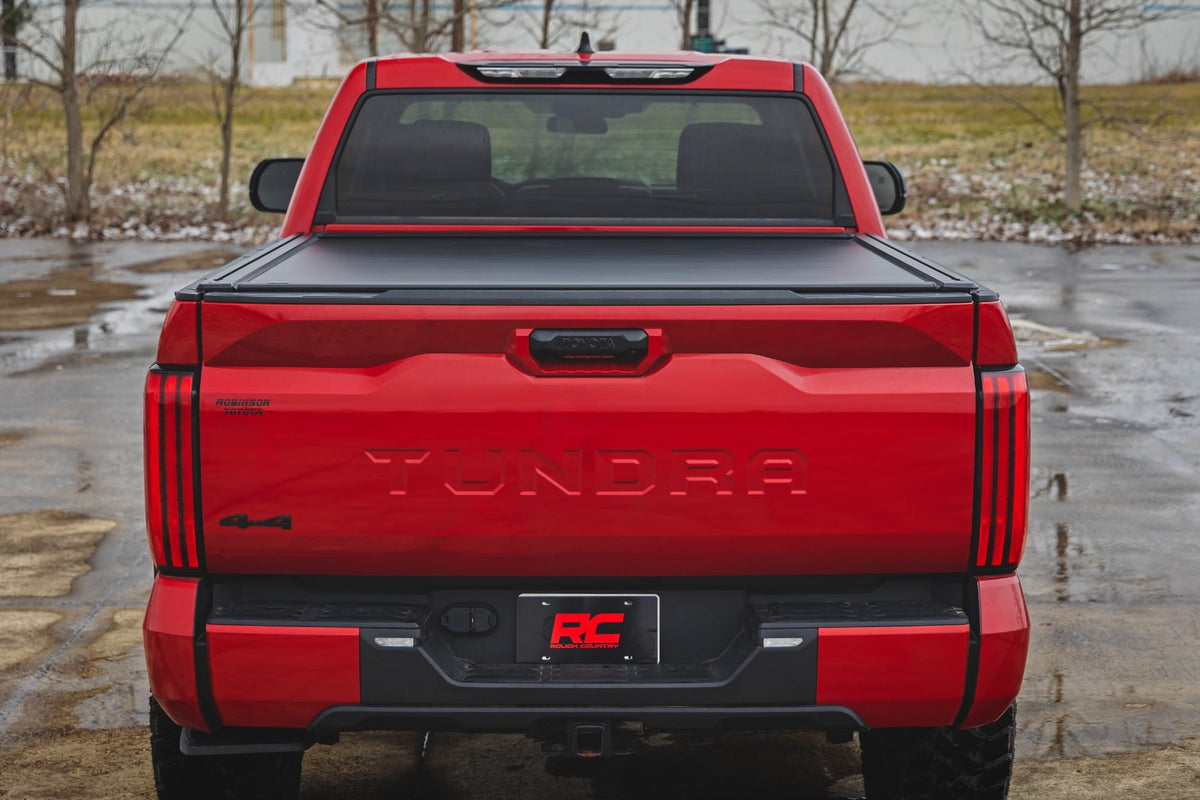 Rough Country - Powered Retractable Bed Cover - 5'7" Bed - Toyota Tundra 2WD/4WD (2022-2026) - 51514551 by Rough Country - cl