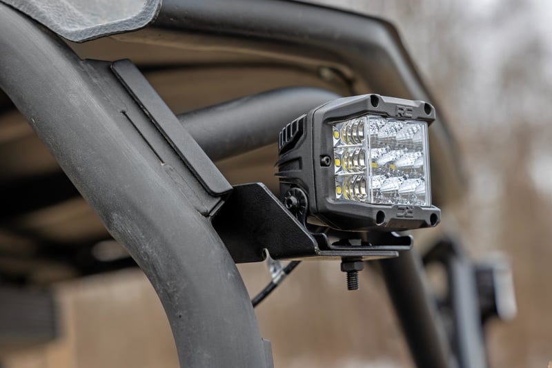 Rough Country - LED Cube Light Kit - 3-inch Osram Wide Angle Series - Rear Facing - Kawasaki Teryx - 94008