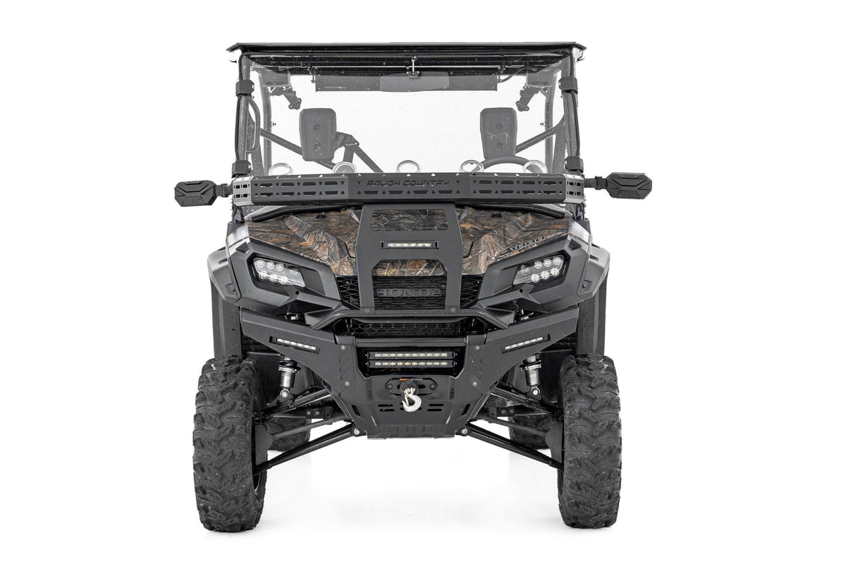 Front Cargo Rack | Black Series LED | 6&quot; Light | Slime Line | Honda Pioneer 1000/Pioneer 1000-5