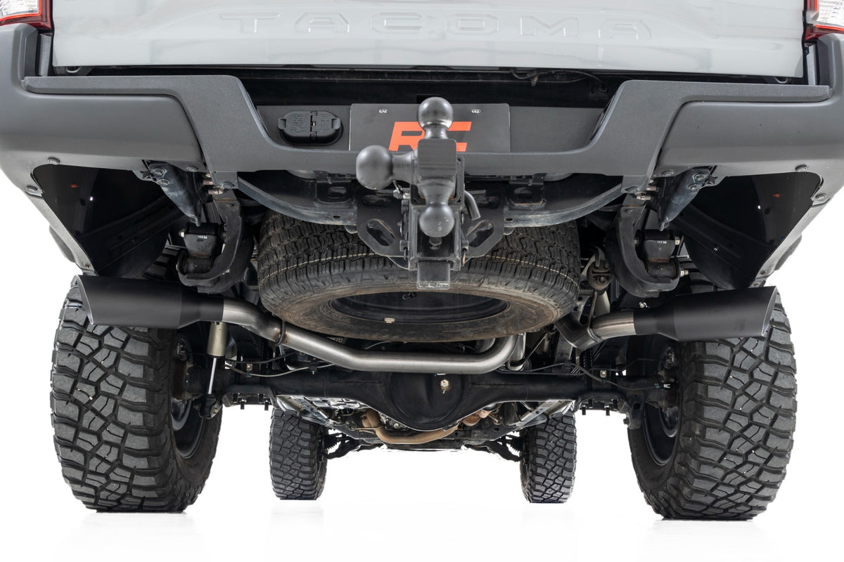 Rough Country - Performance Cat-Back Exhaust - Stainless - 3.5L - Toyota Tacoma (16-23) - 96016 for 2016-2023 Toyota Tacoma -
