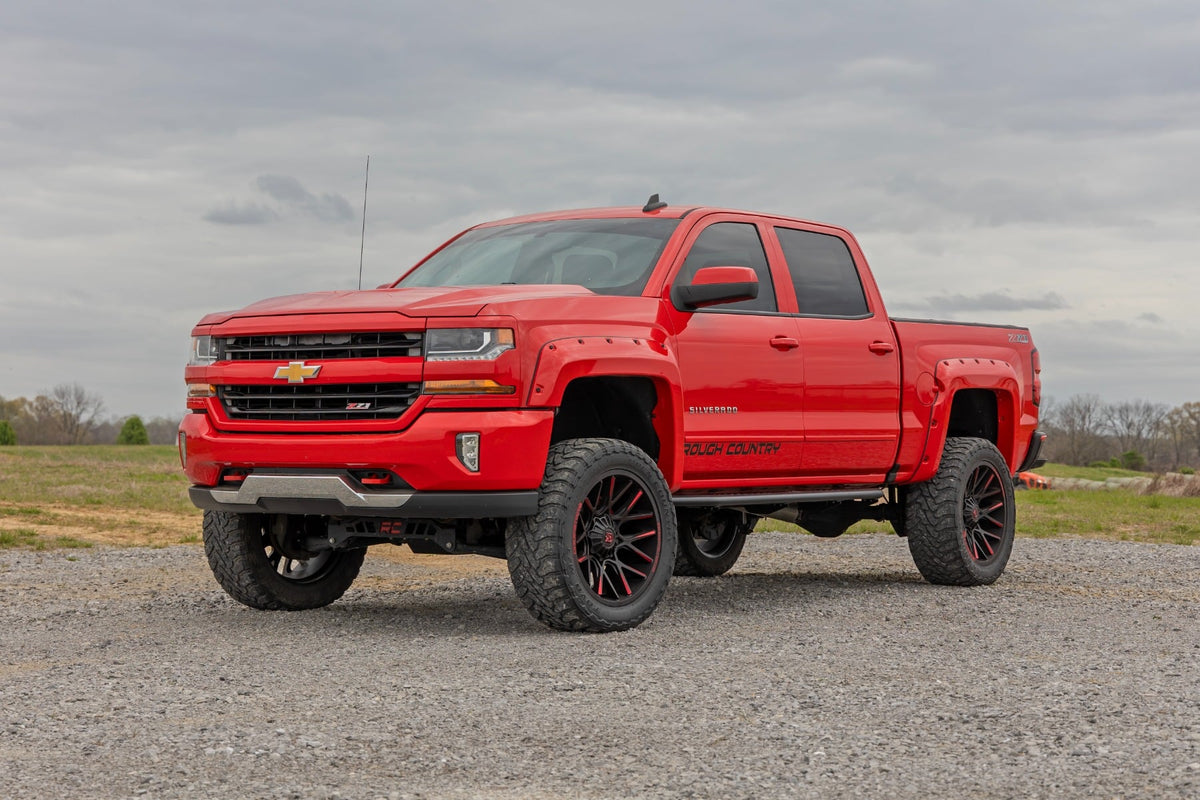 OV2 Running Boards | Side Step Bars | Crew Cab | Chevy/GMC 1500/2500HD/3500HD (07-19 & Classic)