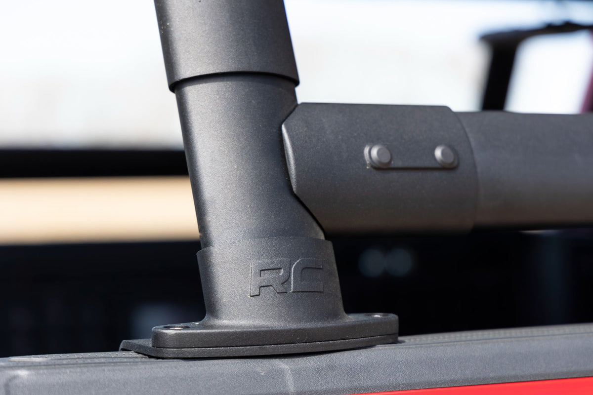 Rough Country - Bed Rack - Half Rack - Aluminum - Toyota Tacoma 2WD/4WD (2024-2025) - 73119 for 2024 Toyota Tacoma - installe