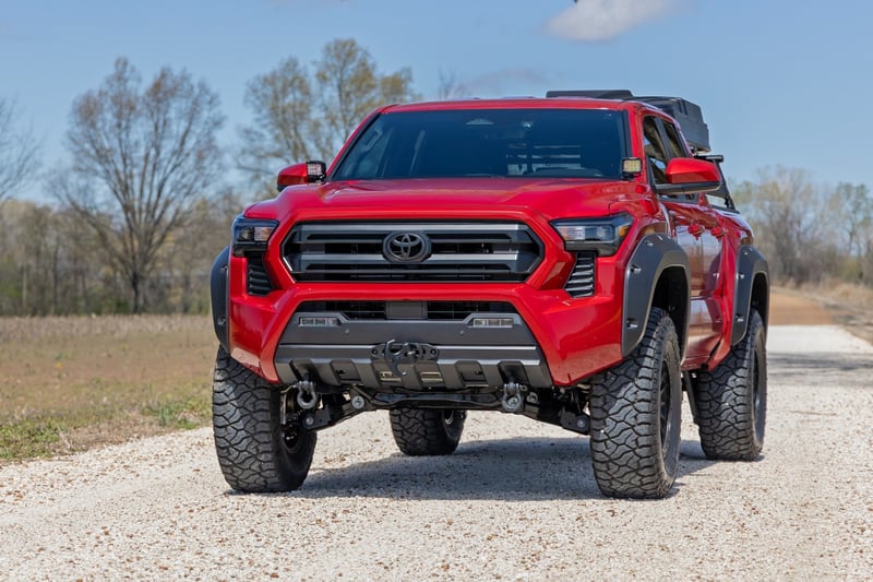 Rough Country - Pocket Fender Flares - 3U5 Supersonic Red - Toyota Tacoma 2WD/4WD (2024-2025) - F-T12421-3U5