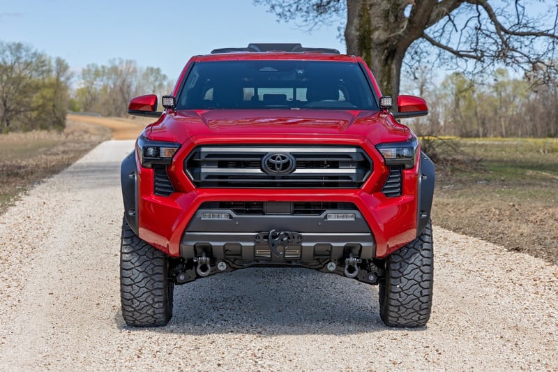Rough Country - Pocket Fender Flares - 3U5 Supersonic Red - Toyota Tacoma 2WD/4WD (2024-2025) - F-T12421-3U5