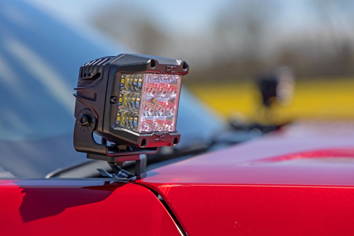 Rough Country - LED Light Kit - Ditch Mount -  3" OSRAM - Wide - Toyota Tacoma 2WD/4WD (24-25) - 72105 for 2024 Toyota Tacoma