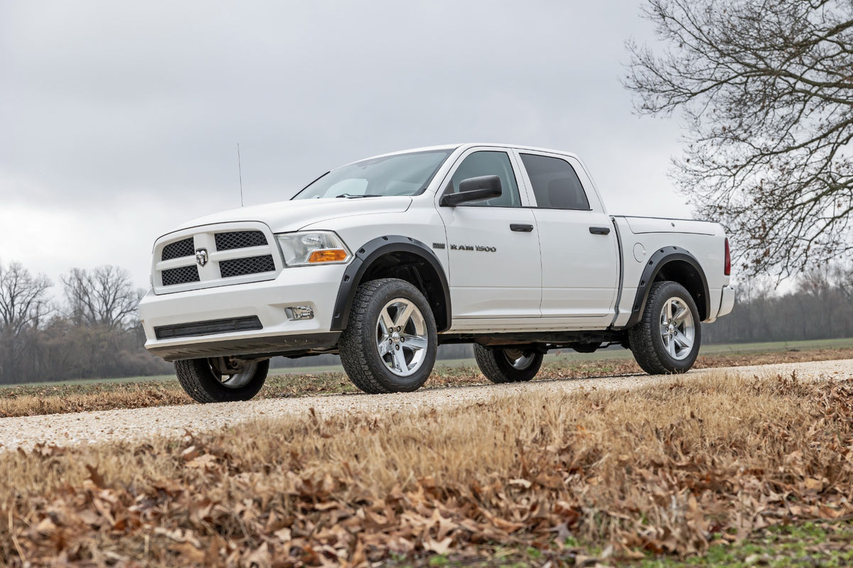 Rough Country - Pocket Fender Flares - Ram 1500 2WD/4WD (2010-2018 & Classic) - F-D10911B for 2019-2023 Ram 1500 Classic - an