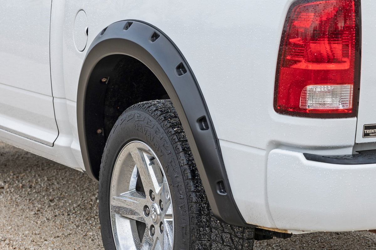Rough Country - Pocket Fender Flares - Ram 1500 2WD/4WD (2010-2018 & Classic) - F-D10911B for 2019-2023 Ram 1500 Classic - in