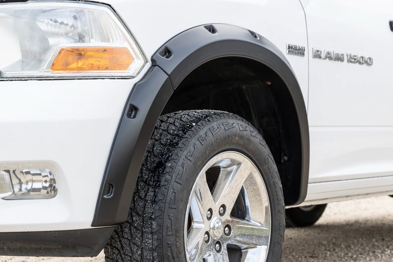 Rough Country - Pocket Fender Flares - PRV Delmonico Red - Ram 1500 2WD/4WD (09-18) - F-D10911B-PRV