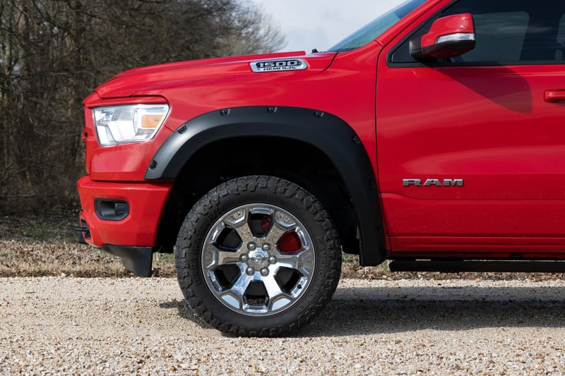 Rough Country - Pocket Fender Flares - PBJ Hydro Blue - Ram 1500 2WD/4WD (2019-2024) - F-D10914A-PBJ