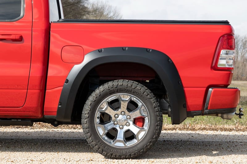 Rough Country - Pocket Fender Flares - PBJ Hydro Blue - Ram 1500 2WD/4WD (2019-2024) - F-D10914A-PBJ