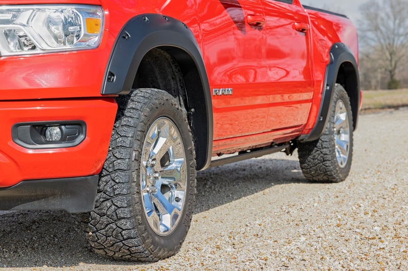 Rough Country - Pocket Fender Flares - PBJ Hydro Blue - Ram 1500 2WD/4WD (2019-2024) - F-D10914A-PBJ