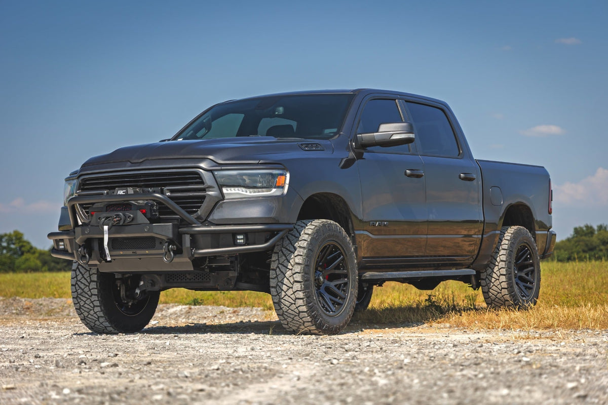 Rough Country - Front Bumper - Tubular - Winch Mount - Ram 1500 2WD/4WD (2019-2024) - 51214W by Rough Country - alternate vie